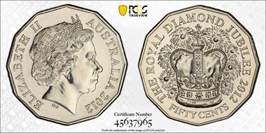 2012 50C Diamond Jubilee MS68