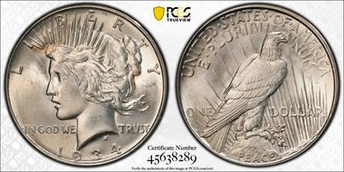 1934-D $1 MS64
