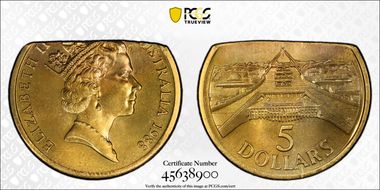 1988 $5 Parliament MS65