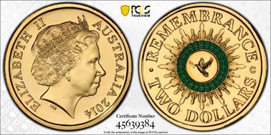 2014-C $2 Remembrance Colorized MS67