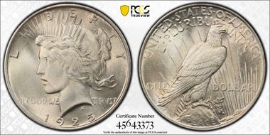 1925 $1 MS66