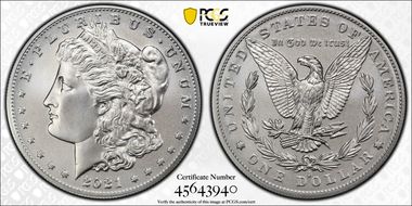 2021-O Privy $1 Morgan Dollar 100th Anniversary MS69
