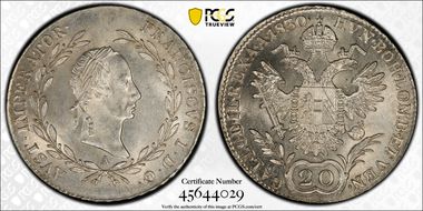 1830-A 20 Kr KM-2145 MS64