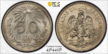 1935-M 50C KM-448 Ag MS65