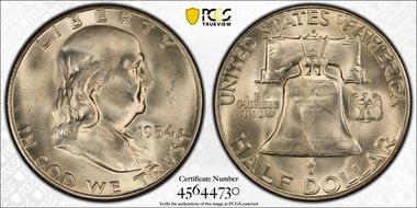 1954-S 50C MS64