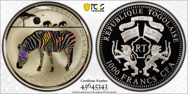 2011 1000 Fr Wildlife Protection - Zebra PR70DCAM