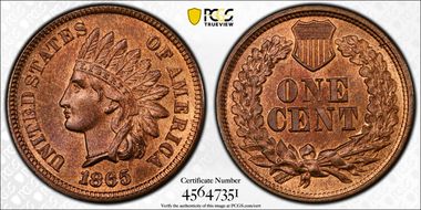 1865 1C RPD FS-303, S-3 MS65RB