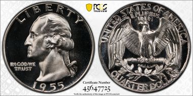 1955 25C PR69CAM