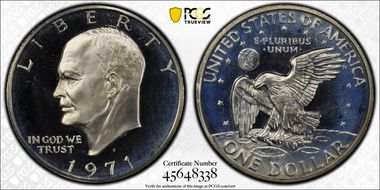 1971-S $1 Silver PR67DCAM