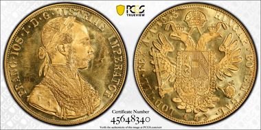 "1915" 4 Duc Restrike MS67