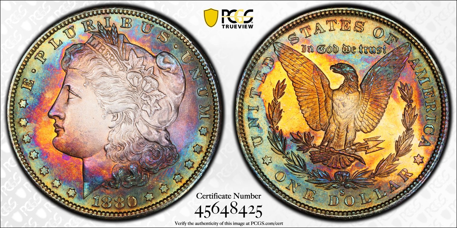 1880-S $1 MS64