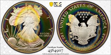 2002-W $1 Silver Eagle PR68DCAM