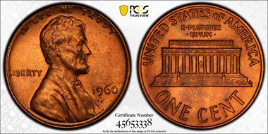 1960 1C Large Date MS66RB