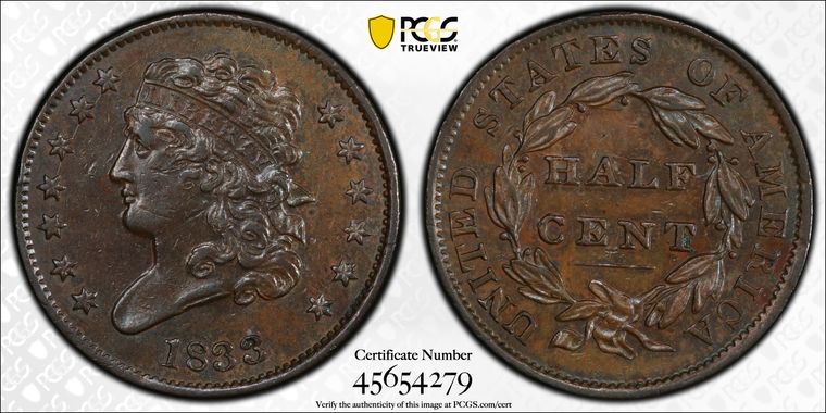 Cert 45654279 - Coin Image