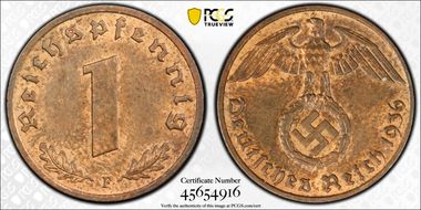 1936-F Pfg J-361 MS63RB