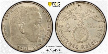 1936-D 2 Mk J-366 MS64