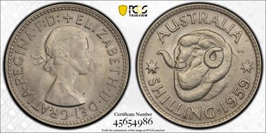 1959(m) Shil KM-59  Ag MS65