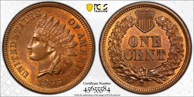 1866 1C DDO FS-101 S-1 MS65RB