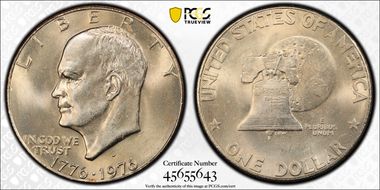 1976-D $1 Type 1 MS65+ 