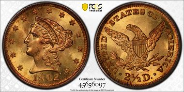 1902 $2.50 MS64
