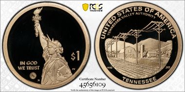 2022-S $1 American Innovation TN Tennessee Valley Authority First Strike PR69DCAM
