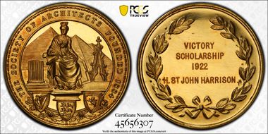 "1884" Medal Society of Architects Au SP62