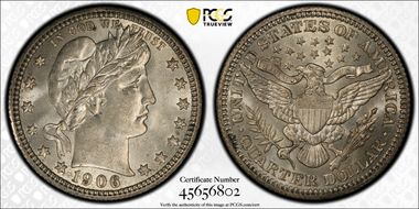 1906 25C MS64