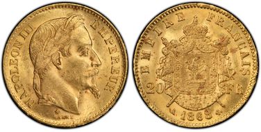 1868-A 20 Fr Gad-1062 F-532 MS63