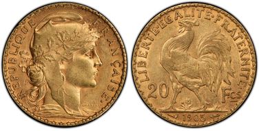 1905 20 Fr Gad-1064 F-534 AU58
