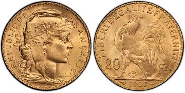 1907 20 Fr Gad-1064a F-535 Refrappe MS65