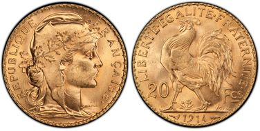 1914 20 Fr Gad-1064a F-535 Refrappe MS64