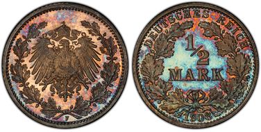 1908-F 1/2 Mk J-16 PR66CAM