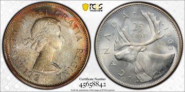 1963 25C MS66