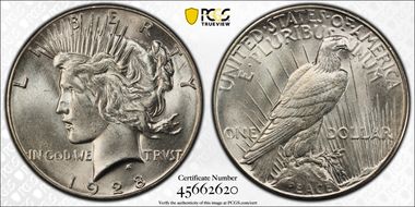 1928 $1 MS62
