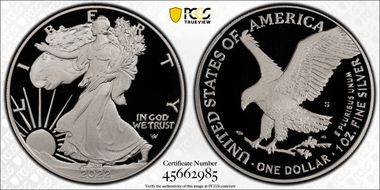 2022-S $1 Silver Eagle First Strike PR70DCAM