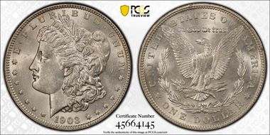 1903 $1 MS62
