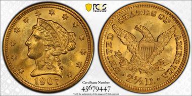 1907 $2.50 MS65