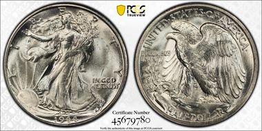 1944-S 50C MS65+