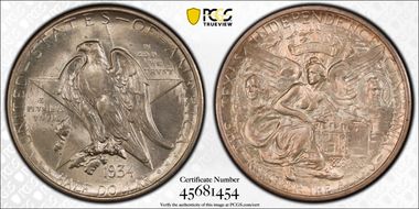1934 50C Texas MS66