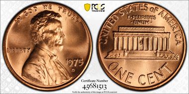 1975-D 1C MS65+ RD
