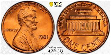 1981 1C MS67RD