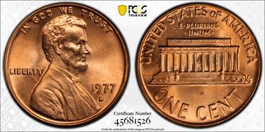 1977-D 1C MS66RD