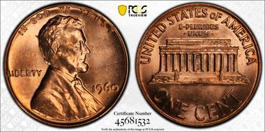 1960 1C Large Date MS65RD