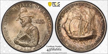 1920 50C Pilgrim MS65