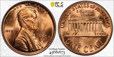 1969-S 1C MS64RD