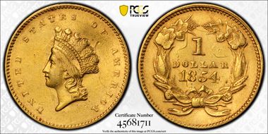 1854 G$1 Type 2 N1