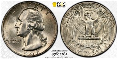 1946 25C DDR FS-801 (018.2) MS63