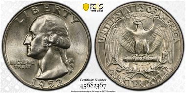 1952-D 25C DDO FS-101 MS64