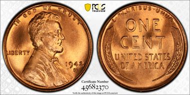 1942-D/D 1C RPM, FS-502 MS66RD