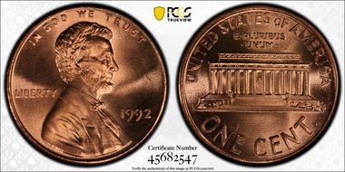 1992 1C MS67RD